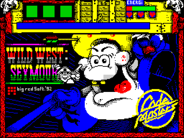 Wild West title screen for ZX Spectrum